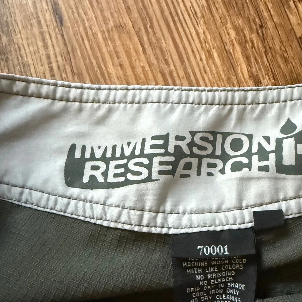 Immersion Research Board Shorts Mens 33 Green Ripstop Kayak Paddle Swim Kayak